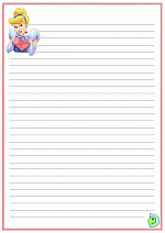 Cinderella writing paper